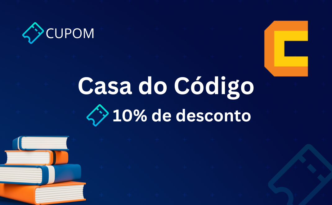 Cupom 10% de desconto na Casa do Código